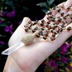 Clear Quartz 108 Mala Beads