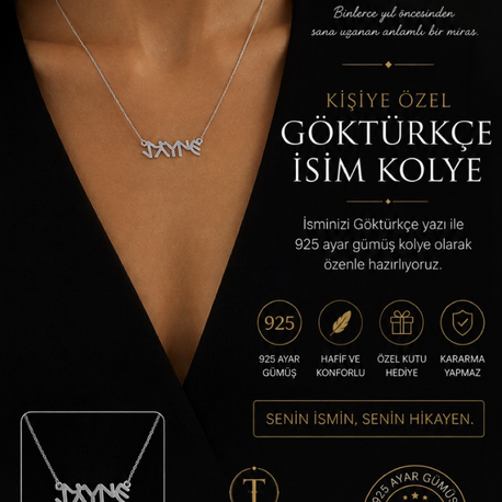 Göktürkçe isim kolye