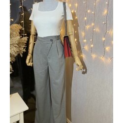 Geniş Paça Kumaş Pantolon