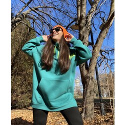Oversize Yeşil Sweat