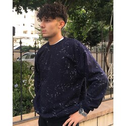 Damla Desenli Oversize Sweat 