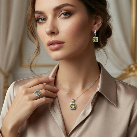 Şık Taşlı 3´lü Set