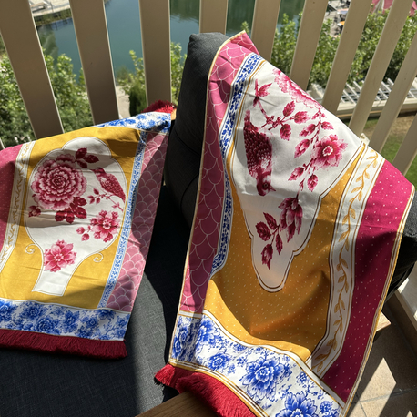 Pip studio royal pembe runner+fırın örtüsü