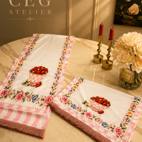 Fırın örtüsü +runner set 