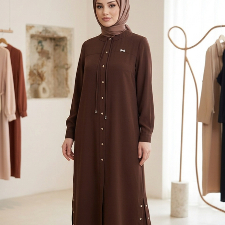 Uzun Tunikli Takım Kahve / 56249