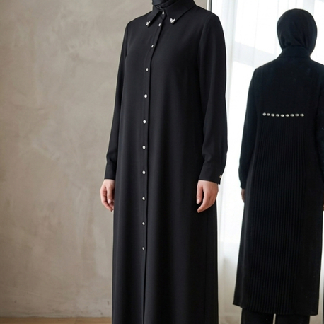 Uzun Tunik Takım Siyah / 56242 