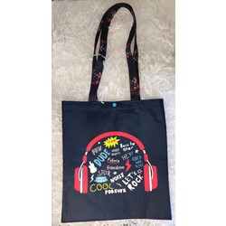çıt çıtlı desenli bez çanta 