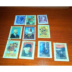 şeffaf pul sticker seti 