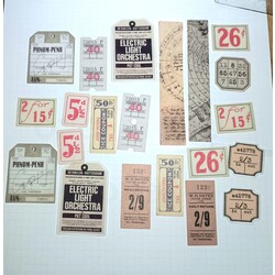 20 adet şeffaf sticker set 