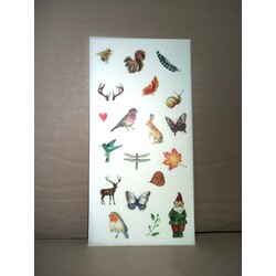 hayvan modelli şeffaf sticker 