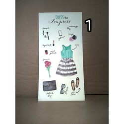 Moda tarzi şeffaf sticker (seçiniz)