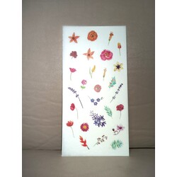 çiçek şeffaf sticker 
