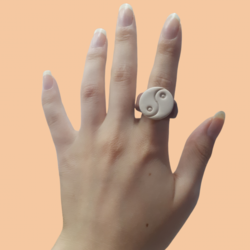 nude ying yang yüzük