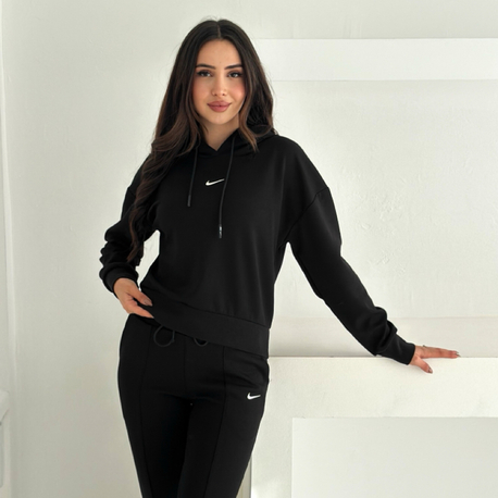Nike Kapüşonlu Eşofman Üstü Siyah - 4580