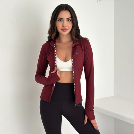 Nike Nubuk Kumaş Eşofman Üstü Bordo - 4933