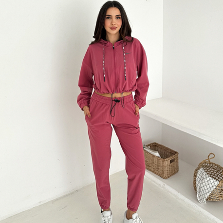 Nike Paraşüt Kumaş Eşofman Takımı  Gül - 4574/4575