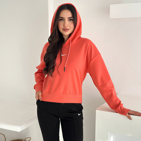 Nike Kapüşonlu Eşofman Üstü Turuncu- 4580