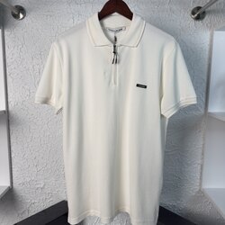 Ck Premium Yaka Fermuarlı Polo Yaka T-shirt