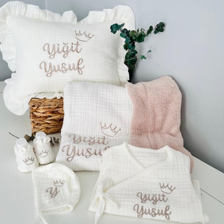 7 Parça Müslin Set