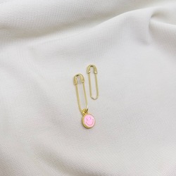 Basic Needle Küpe Gülenyüz Charmlı