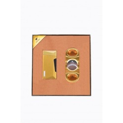 COHİBA GOLD PURO ÇAKMAĞI VE MAKASI SET