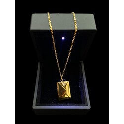 Çelik Gold Mektup Kolye