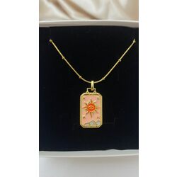 Çelik Tarot Motifli Kolye