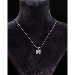 Çelik Hologramlı Kelebek 2'li Set