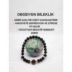 obsidyen bileklik 