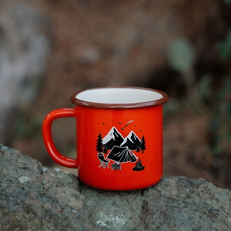 Campfire Night Emaye Kupa - Ateş