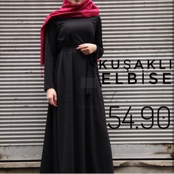 KUŞAKLI ELBİSE