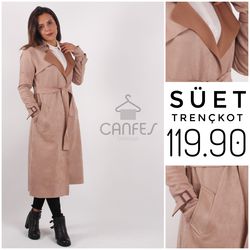 SÜET TRENÇKOT