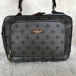ZARA Desenli gri kol çantası