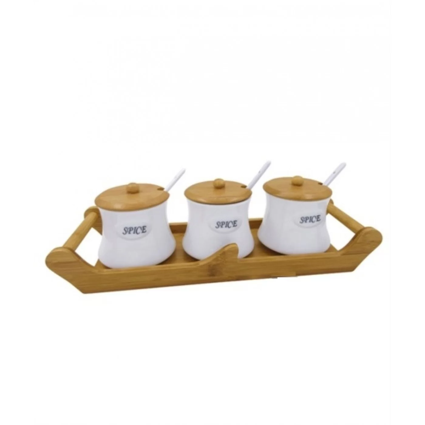 bambu Kapaklı standlı baharatlık 