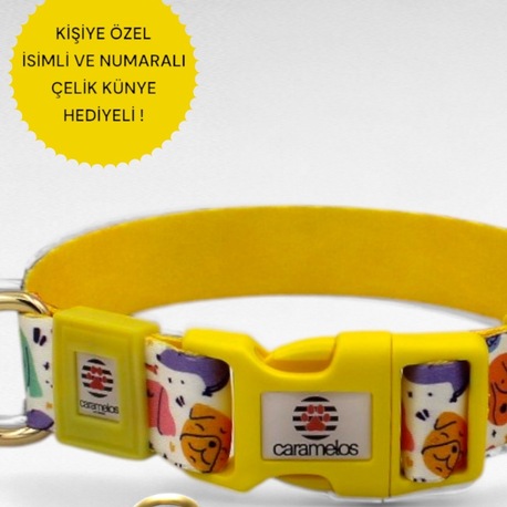 CARAMELOS İSİMLİ KÖPEK TASMASI, İSİMLİ TASMA, ORTA VE BÜYÜK IRK TASMA