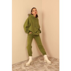 Uzun Kol Basen Altı Boy Sweatshirt Yeşil Renk(Sınırlı Sayıda) 