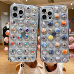 Apple iPhone 3D Bubble Baloncuk Kamera Koruyucu Şeffaf Yumuşak Silikon Kılıf