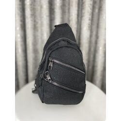 yazılı unisex omuz çantası