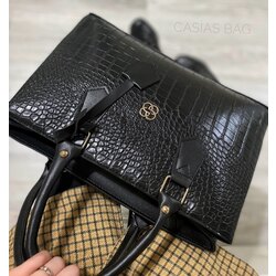 kroko desen kol çantası 