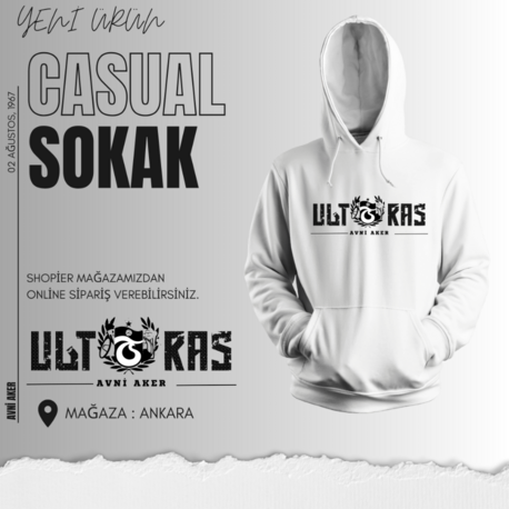 Ultras Avni Aker Beyaz Hoodie