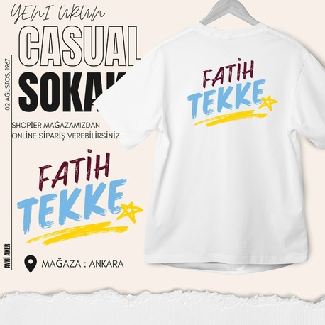 Beyaz T-Shirt Fatih Sultan Tekke