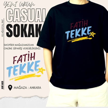 Siyah T-shirt Fatih Sultan Tekke