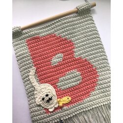 Amigurumi Harfli Duvar Panosu