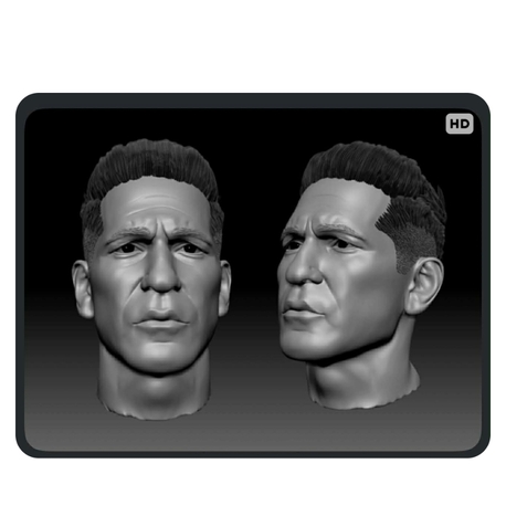 John bernthal punisher head for Marvel legends 