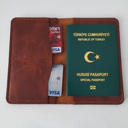 Pasaport cüzdanı hakiki deri 