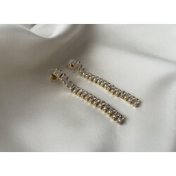 Baget Sallantılı Gold Küpe