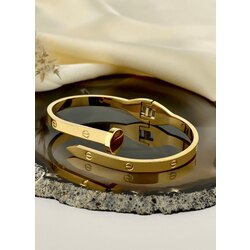 Çivi Model Gold Kelepçe