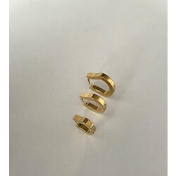 Gold Manşet Üçlü Küpe