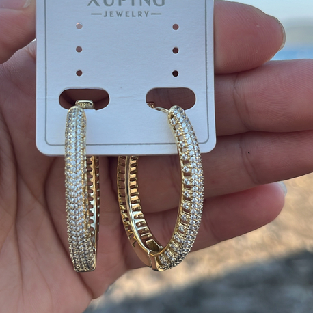 BÜYÜK BOY OVAL HALKA  KÜPE (marka model)