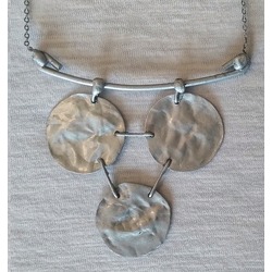 Metal El Yapımı Unisex Kolye - 53